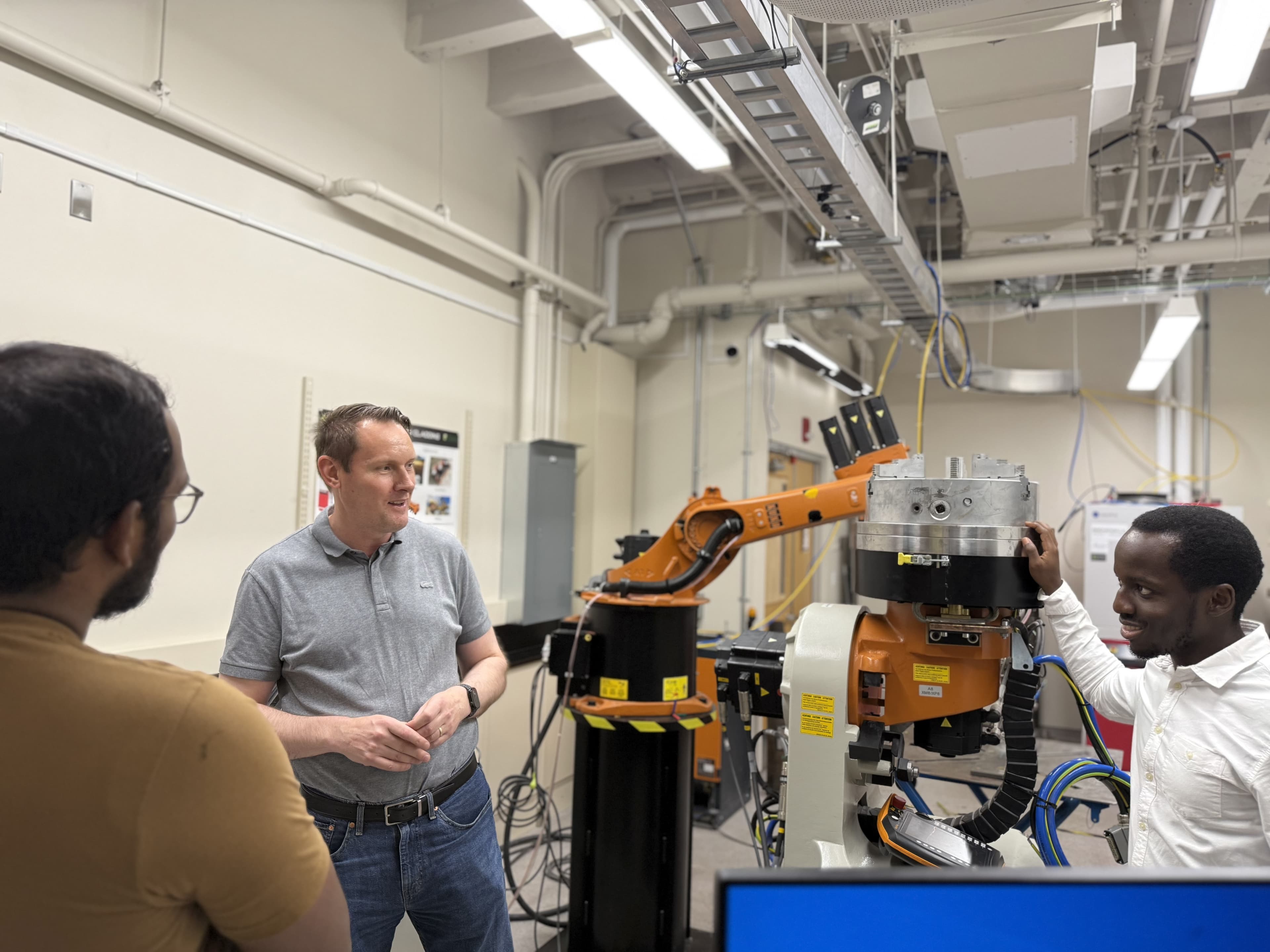 KUKA robotic arm in the lab